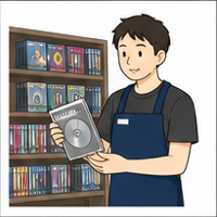 ビデオ/DVDレンタル店員